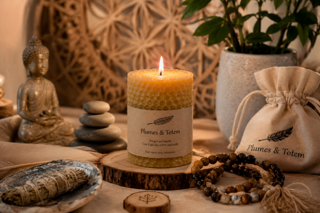 bougie cire abeille